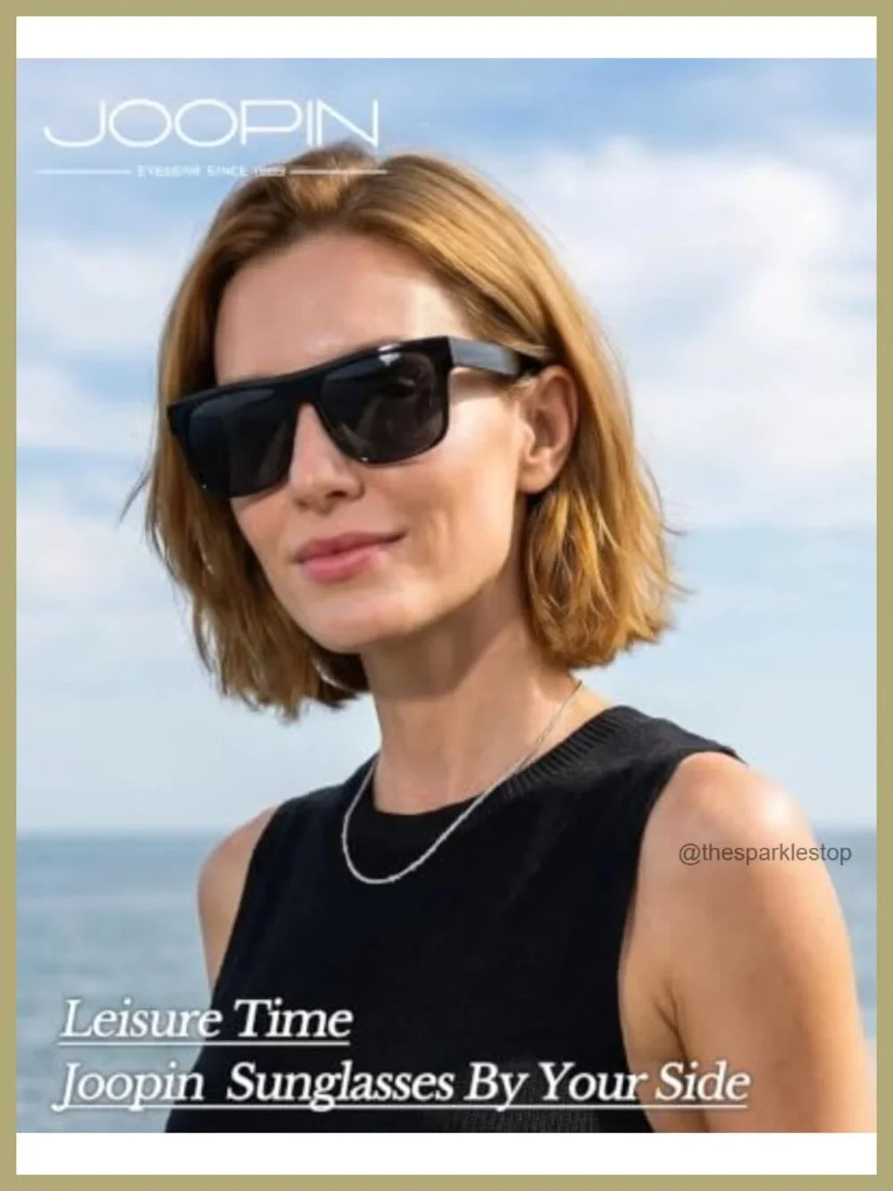 Flat Top Square Polarized Sunglasses UV400 Protection Acetate Men Women